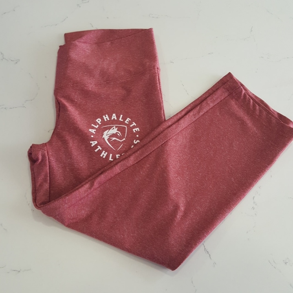 Alphalete athletic red  leggings size medium NWOT - Picture 5 of 8